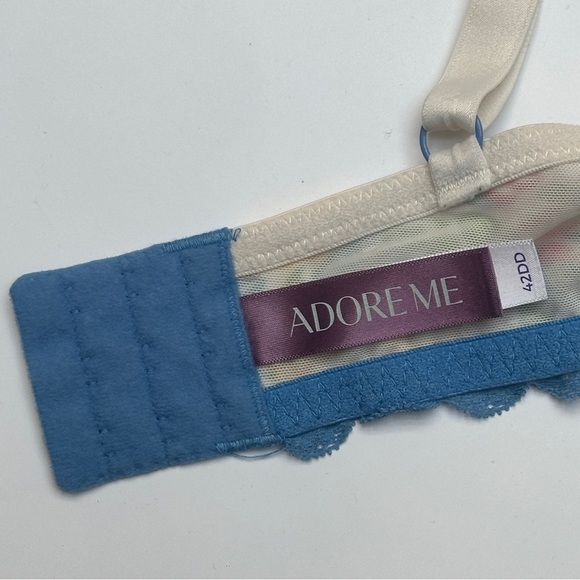Adore Me Kati Contour Floral Lace Trim Bra Size 42DD - Picture 7 of 10